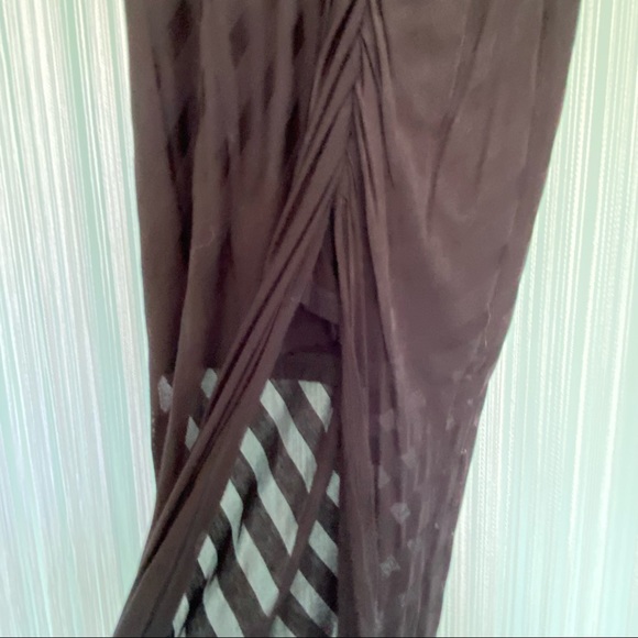 Bebe Sheer Striped Maxi Skirt NWT - Picture 4 of 16